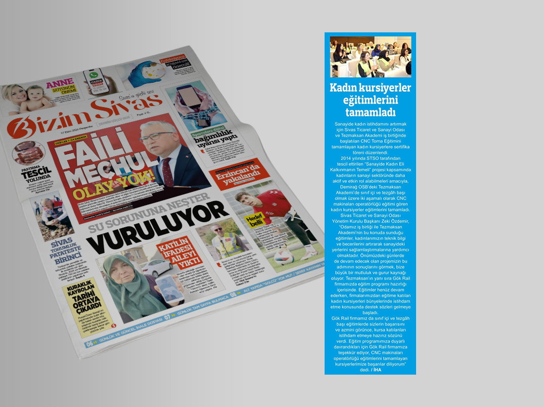 KADIN KURSİYERLER EĞİTİMLERİNİ TAMAMLADI